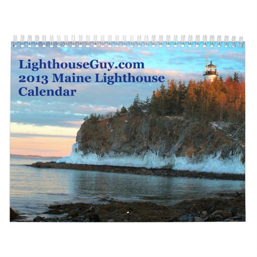 LighthouseGuy.com 2013 Maine Lighthouse Calendar Kalender (Hoes)