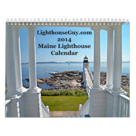 LighthouseGuy.com 2014 Maine Lighthouse Calendar Kalender
