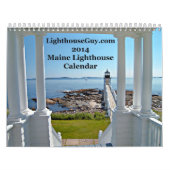 LighthouseGuy.com 2014 Maine Lighthouse Calendar Kalender (Hoes)