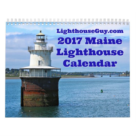 LighthouseGuy.com 2017 Maine Lighthouse Calendar Kalender (Hoes)