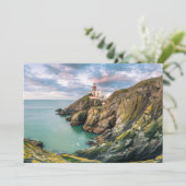 Lighthouses Baily Lighthouse Dublin, Ierland Bedankkaart (Staand voorkant)
