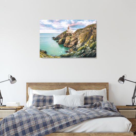 Lighthouses Baily Lighthouse Dublin, Ierland Canvas Afdruk (Insitu (Slaapkamer))