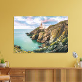 Lighthouses Baily Lighthouse Dublin, Ierland Canvas Afdruk (Insitu (Woonkamer))