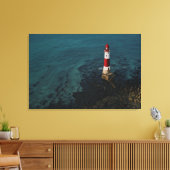 Lighthouses | Beachy Head Lighthouse England Canvas Afdruk (Insitu (Woonkamer))