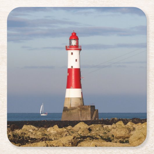 Lighthouses | Beachy Head Lighthouse England Kartonnen Onderzetters (Voorkant)