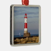 Lighthouses | Beachy Head Lighthouse England Metalen Ornament (Rechts)