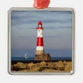 Lighthouses | Beachy Head Lighthouse England Metalen Ornament (Voorkant)
