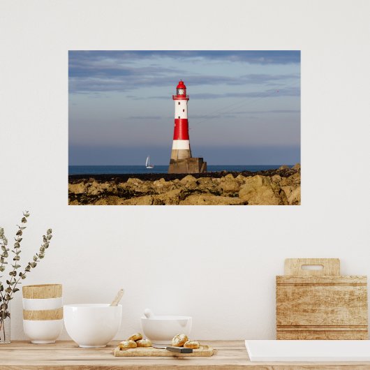 Lighthouses | Beachy Head Lighthouse England Poster (Keuken)