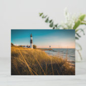 Lighthouses Big Sable Lighthouse Ludington, MI Bedankkaart (Staand voorkant)