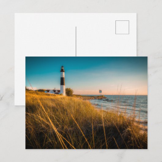 Lighthouses Big Sable Lighthouse Ludington, MI Briefkaart (Voorkant / Achterkant)