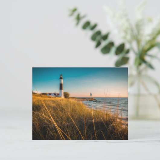 Lighthouses Big Sable Lighthouse Ludington, MI Briefkaart (Staand voorkant)