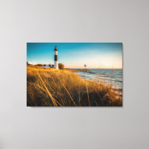 Lighthouses Big Sable Lighthouse Ludington, MI Canvas Afdruk