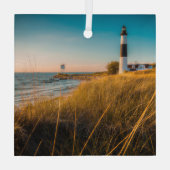 Lighthouses Big Sable Lighthouse Ludington, MI Glas Ornament (Achterkant)