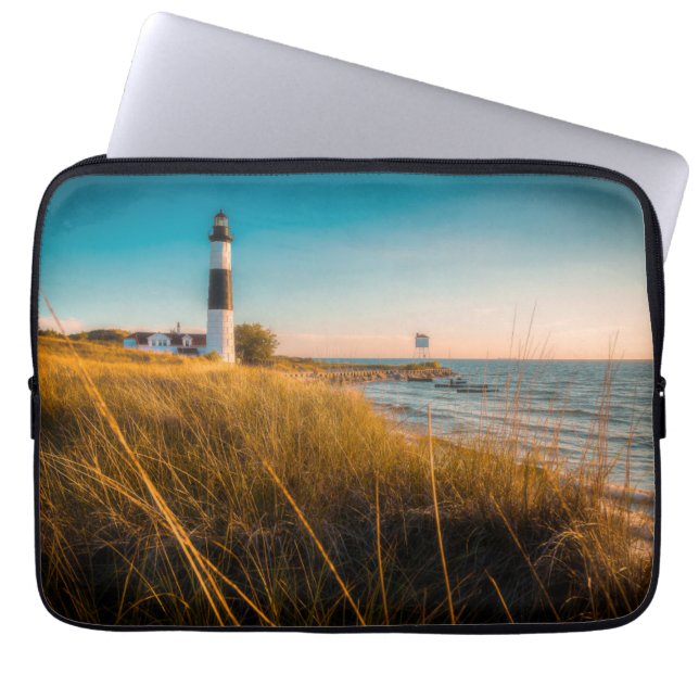 Lighthouses Big Sable Lighthouse Ludington, MI Laptop Sleeve (Voorkant)