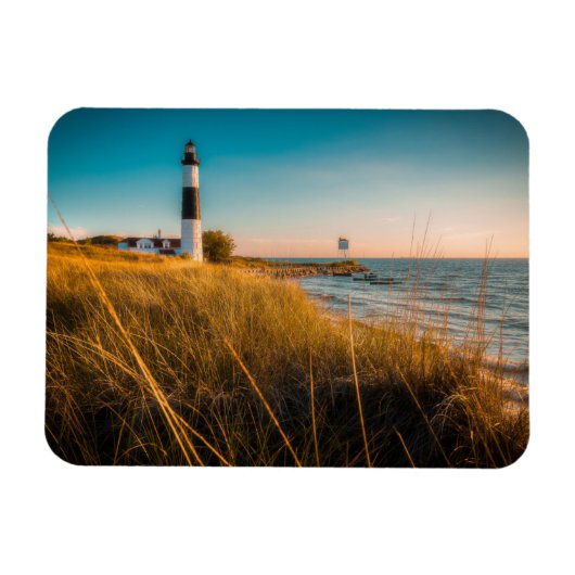 Lighthouses Big Sable Lighthouse Ludington, MI Magneet (Horizontaal)