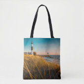 Lighthouses Big Sable Lighthouse Ludington, MI Tote Bag (Voorkant)