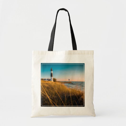 Lighthouses Big Sable Lighthouse Ludington, MI Tote Bag (Voorkant)