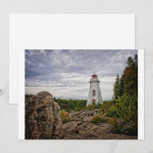 Lighthouses Big Tub Harbour Tobermory Ontario Bedankkaart (Voorkant / Achterkant)