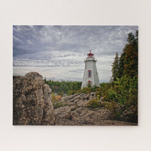 Lighthouses Big Tub Harbour Tobermory Ontario Legpuzzel (Horizontaal)