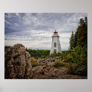 Lighthouses Big Tub Harbour Tobermory Ontario Poster