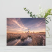 Lighthouses | Bodie Island Outerbanks NC Bedankkaart (Staand voorkant)