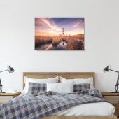 Lighthouses | Bodie Island Outerbanks NC Canvas Afdruk (Insitu (Slaapkamer))