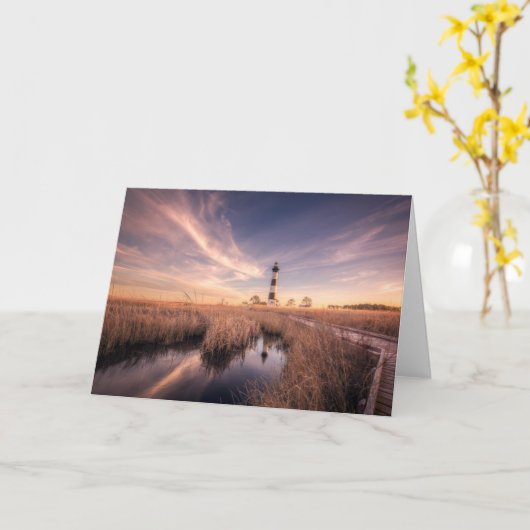 Lighthouses | Bodie Island Outerbanks NC Kaart (Gele Bloem)