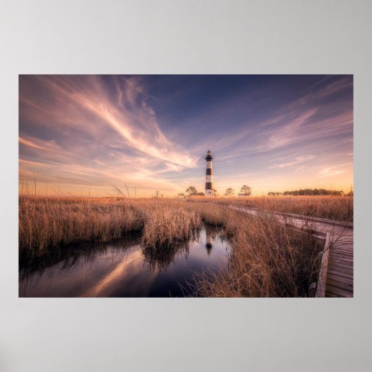 Lighthouses | Bodie Island Outerbanks NC Poster (Voorkant)