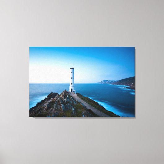 Lighthouses Cabo Home Lighthouse Cangas Spain Canvas Afdruk (Voorkant)