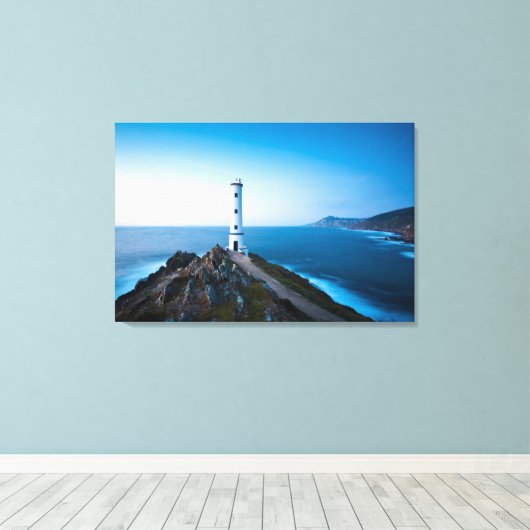 Lighthouses Cabo Home Lighthouse Cangas Spain Canvas Afdruk (Insitu (Houten vloer))