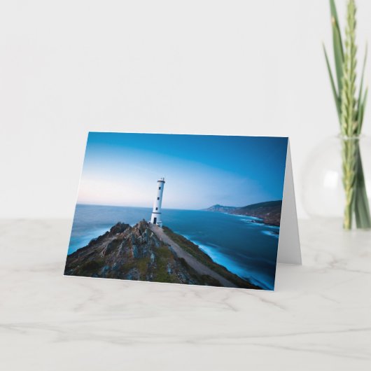 Lighthouses Cabo Home Lighthouse Cangas Spain Kaart (Voorkant)