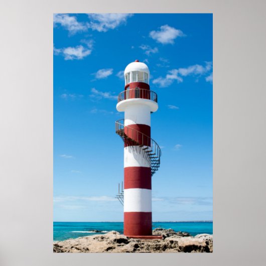 Lighthouses | Cancun Quintana Roo Mexico Poster (Voorkant)