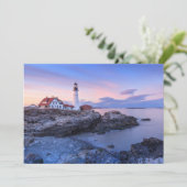 Lighthouses Cape Elizabeth, Maine Bedankkaart (Staand voorkant)