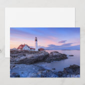 Lighthouses Cape Elizabeth, Maine Bedankkaart (Voorkant / Achterkant)