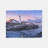 Lighthouses | Cape Elizabeth, Maine Fleece Deken (Voorkant (Horizontaal))