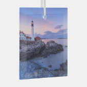 Lighthouses Cape Elizabeth, Maine Glas Ornament (Voorkant Rechts)