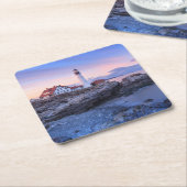 Lighthouses | Cape Elizabeth, Maine Kartonnen Onderzetters (Schuin)