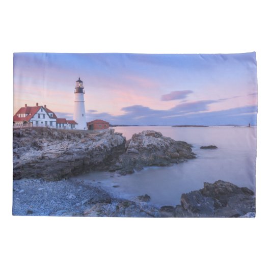 Lighthouses Cape Elizabeth, Maine Kussensloop (Achterkant)