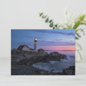 Lighthouses | Cape Elizabeth Maine Lighthouse Bedankkaart (Staand voorkant)