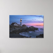 Lighthouses | Cape Elizabeth Maine Lighthouse Canvas Afdruk (Voorkant)