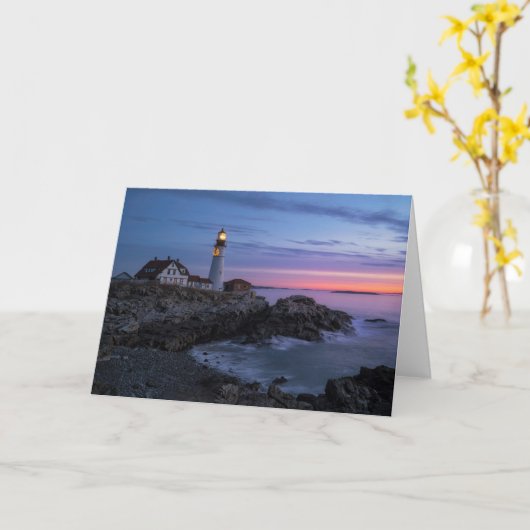 Lighthouses | Cape Elizabeth Maine Lighthouse Kaart (Gele Bloem)