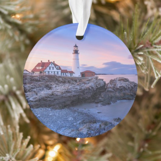 Lighthouses Cape Elizabeth, Maine Ornament (Boom)