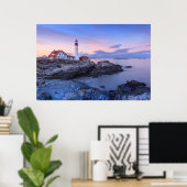 Lighthouses Cape Elizabeth, Maine Poster (Thuiskantoor)