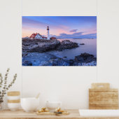 Lighthouses Cape Elizabeth, Maine Poster (Keuken)