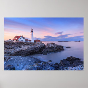 Lighthouses Cape Elizabeth, Maine Poster
