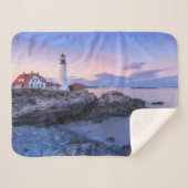 Lighthouses Cape Elizabeth, Maine Sherpa Deken (Voorkant (horizontaal))