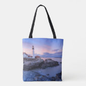 Lighthouses Cape Elizabeth, Maine Tote Bag (Achterkant)