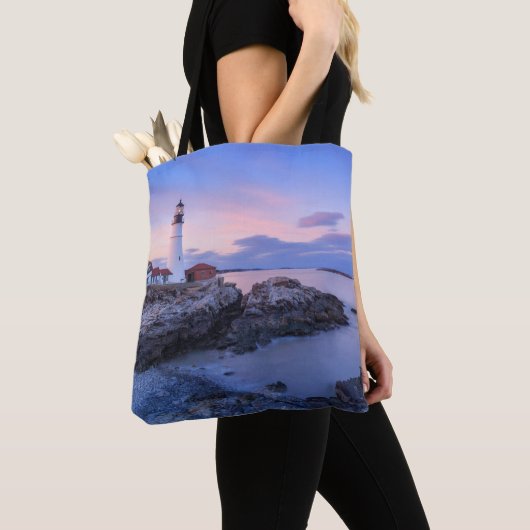 Lighthouses Cape Elizabeth, Maine Tote Bag (Dichtbij)