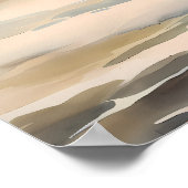 Lighthouse's Embrace: Coastal Waterverf Painting Poster (Hoek)