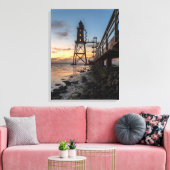 Lighthouses | Eversand-Oberfeue Germany Canvas Afdruk (Insitu (Woonkamer))